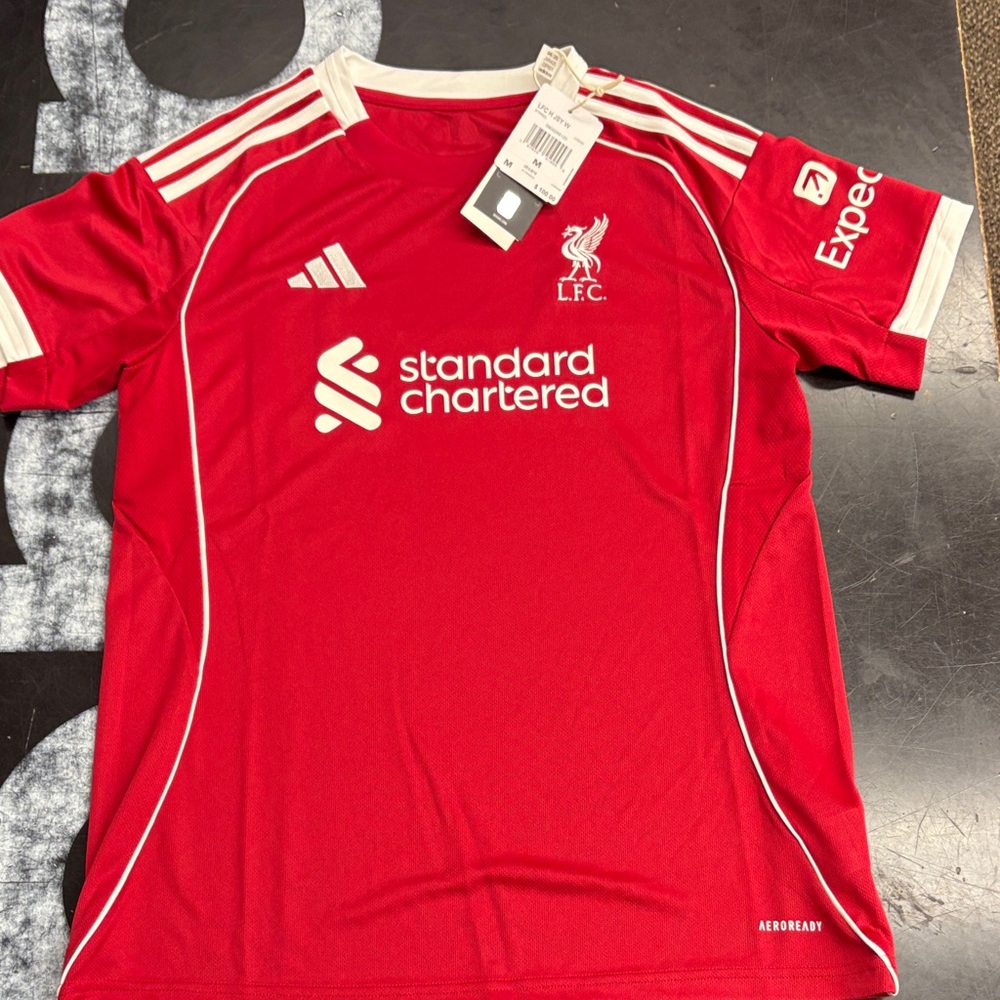 Adidas Women’s Liverpool FC Red and White Jersey